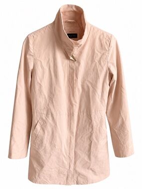 Part Two Copenhagen Light Pink Cotton-Blend Rain Windbreaker Jacket Size 34 XS